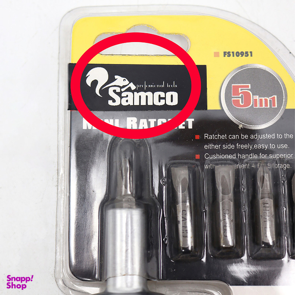 پیچ گوشتی جغجغه‌ ای سامکو (Samco) مدل YP-UN-06 مجموعه 6 عددی