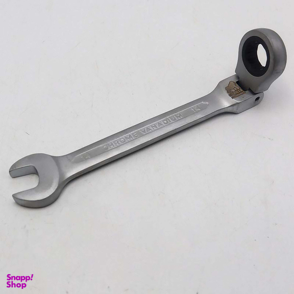 آچار یکسر تخت و یکسر رینگی جغجغه‌ ای مدل گوریلا کد YP-TASHO-014MM سایز 14 میلی متر