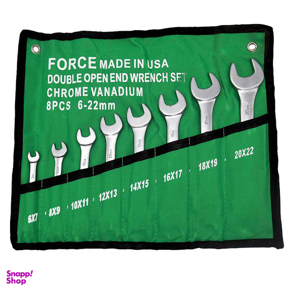 آچار تخت فورس (Force) مدل YP-AMERICAN-08 مجموعه 8 عددی