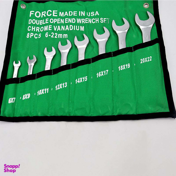 آچار تخت فورس (Force) مدل YP-AMERICAN-08 مجموعه 8 عددی