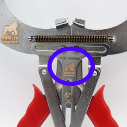 انبر رینگ بازکن مدل گوریلا کد YP-KAMIYOONI-110-160MM