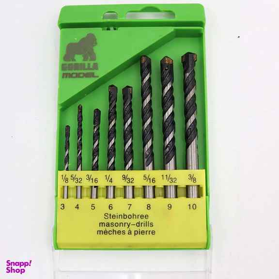 مته الماسه مدل گوریلا کد YP-SHIYAR DOBL-08 مجموعه 8 عددی