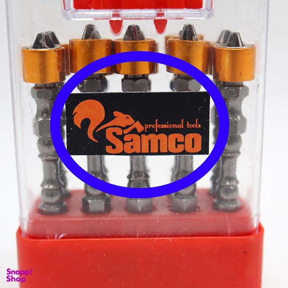سری پیچ گوشتی دو سر چهار سو سامکو (Samco) مدل مغناطیسی کد YP-010 مجموعه 10 عددی