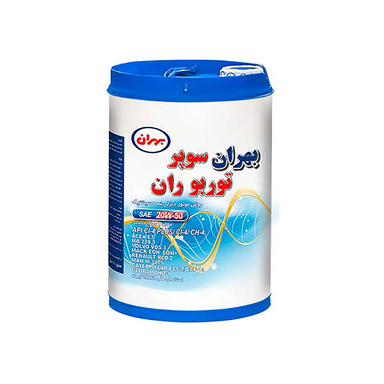 روغن موتور خودرو بهران مدل سوپر توربو ران 20W-50 حجم 20 لیتر