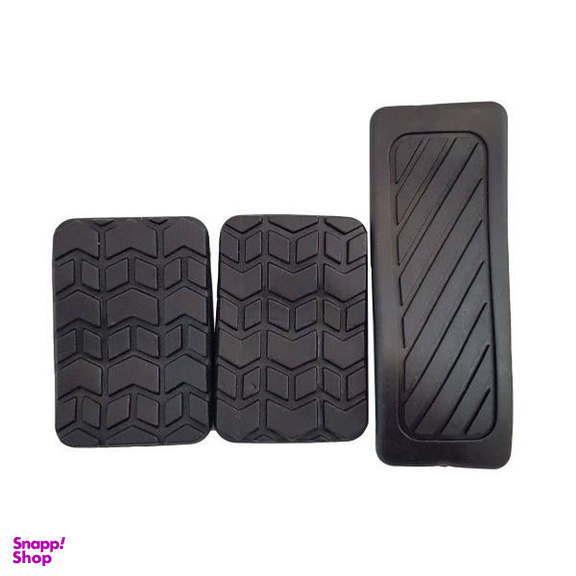 روکش پدال خودرو قطعه سازان کبیر مدل PED-PRIDE-841 مناسب پراید X100 مجموعه 3 عددی