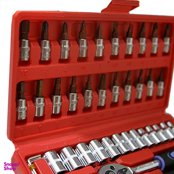 مجموعه 46 عددی آچار و سری بکس مدل BT-0046