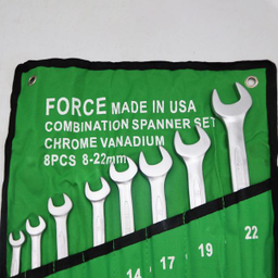 آچار یکسر تخت و یکسر رینگی فورس مدل YP-AMERICAN-08 مجموعه 8 عددی