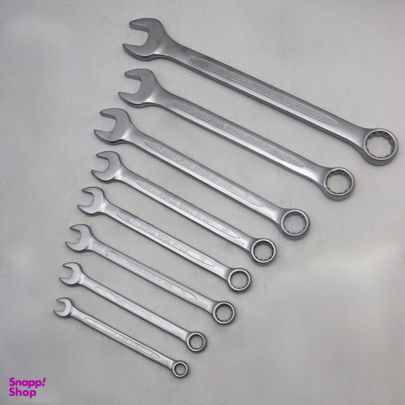 آچار یکسر تخت و یکسر رینگی فورس مدل YP-AMERICAN-08 مجموعه 8 عددی