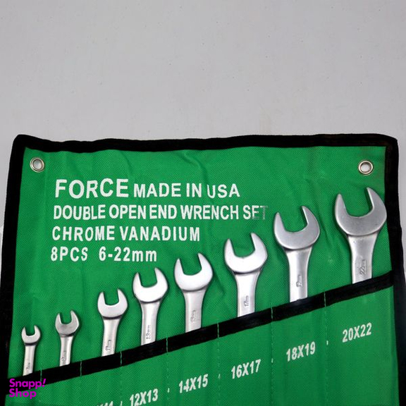 آچار تخت و رینگی فورس مدل سه تیکه کد YP-AMERICAN-6-22MM مجموعه 24 عددی