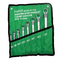 آچار تخت و رینگی فورس مدل سه تیکه کد YP-AMERICAN-6-22MM مجموعه 24 عددی
