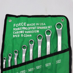 آچار تخت و رینگی فورس مدل سه تیکه کد YP-AMERICAN-6-22MM مجموعه 24 عددی