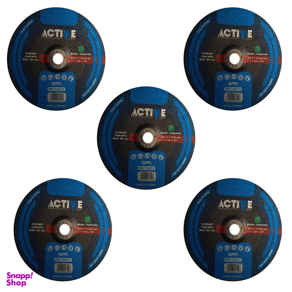 صفحه برش سنگ اکتیو مدل YP-230-3-22MM مجموعه 5 عددی
