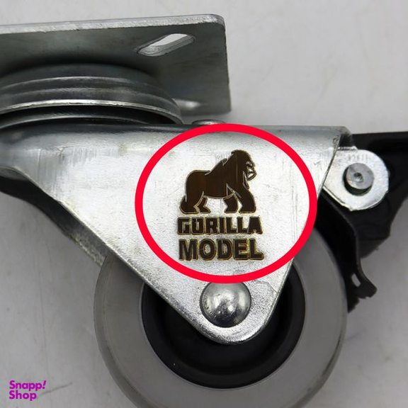 چرخ گردان ترمزدار کفی دار مدل گوریلا طرح دوقلو کد YPT-KAFI-2GHOLO-50MM