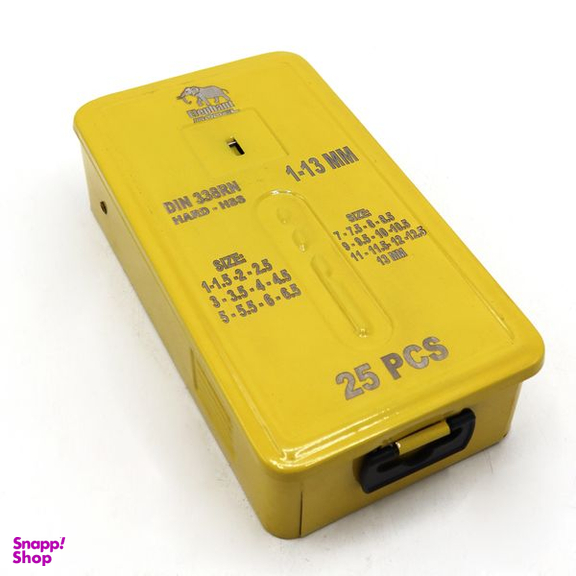 مته آهن مدل الفنت کد YP-W-HSS سایز 1-13 میلی متر مجموعه 25 عددی