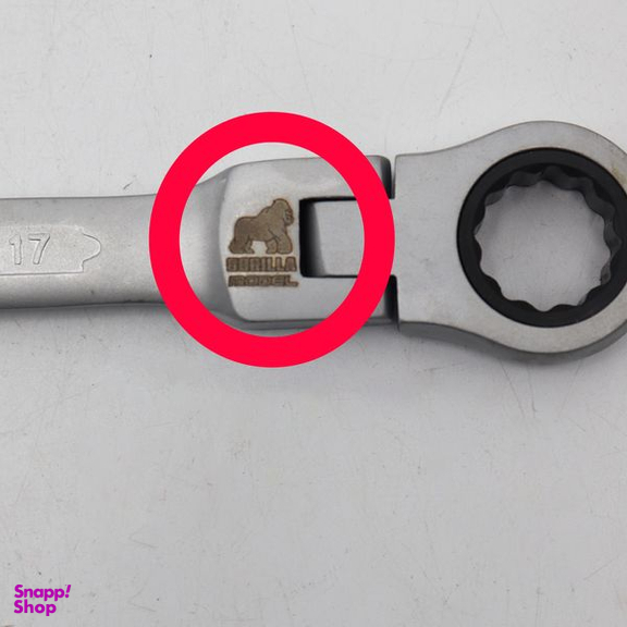 آچار یکسر تخت و یکسر جغجغه ای گوریلا مدل کد YP-TASHO-017MM سایز 17 میلی متر