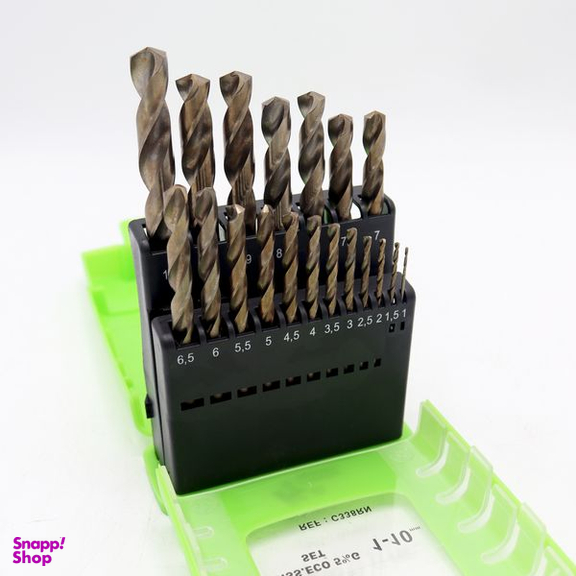مته آهن کبالت مدل کمل کد YP-W-HSS مجموعه 19 عددی