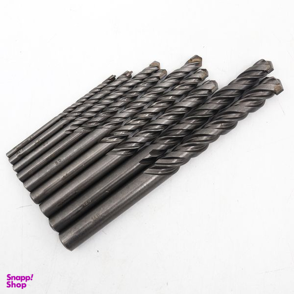 مته الماسه گرانیت مدل کوییک کد YP-AL-GRANITE-STEEL سایز 4/14 میلی متر مجموعه 9 عددی
