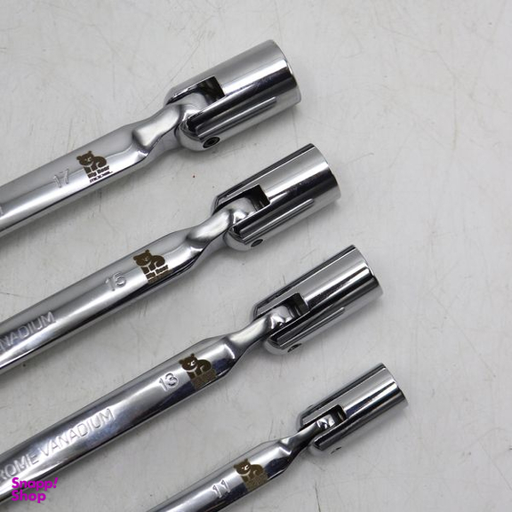 آچار دو سر بکس مدل بیگ بر کد YP-LOLAEI-12PAR-1017 سایز 10-17 میلی متر مجموعه 4 عددی