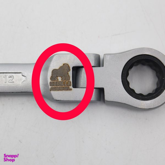 آچار یکسر تخت و یکسر جغجغه ای مدل گوریلا کد YP-TASHO-012MM سایز 12 میلی متر