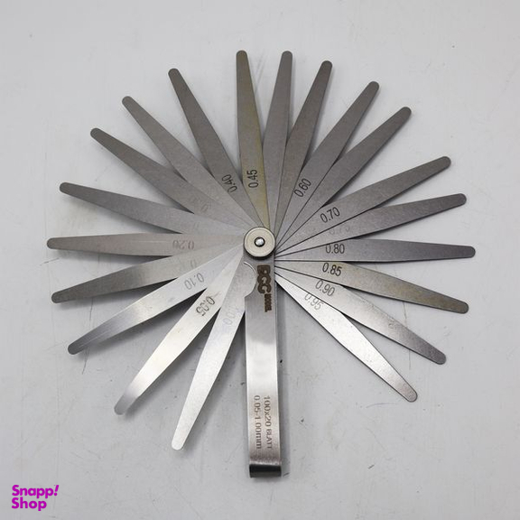 آچار فیلر مدل داگ کد YP-AP-020 مجموعه 20 عددی