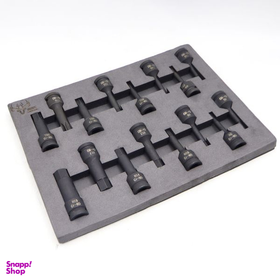 سری آچار بکس آلنی و ستاره ای مدل سویفت کد YP-TURK-T30-T80MM سایز 5-19 میلی متر مجموعه 16عددی