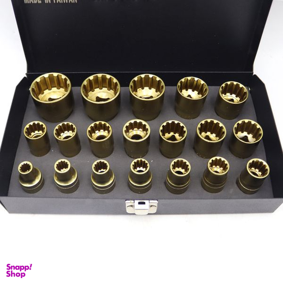 سری بکس مدل سویفت کد YP-TAIWAN-ALIYAJHI-8-32MM-1/2INCH مجموعه 19 عددی