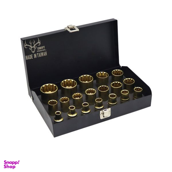 سری بکس مدل سویفت کد YP-TAIWAN-ALIYAJHI-8-32MM-1/2INCH مجموعه 19 عددی