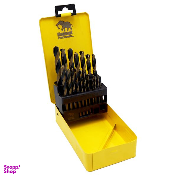 مته آهن مدل الفنت کد YP-W-HSS سایز 1 تا 10 میلی متر مجموعه 19 عددی