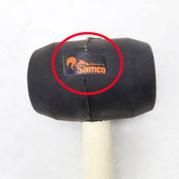 چکش سامکو مدل لاستیکی کد YPM-LASTICI-0400GR وزن 400 گرم