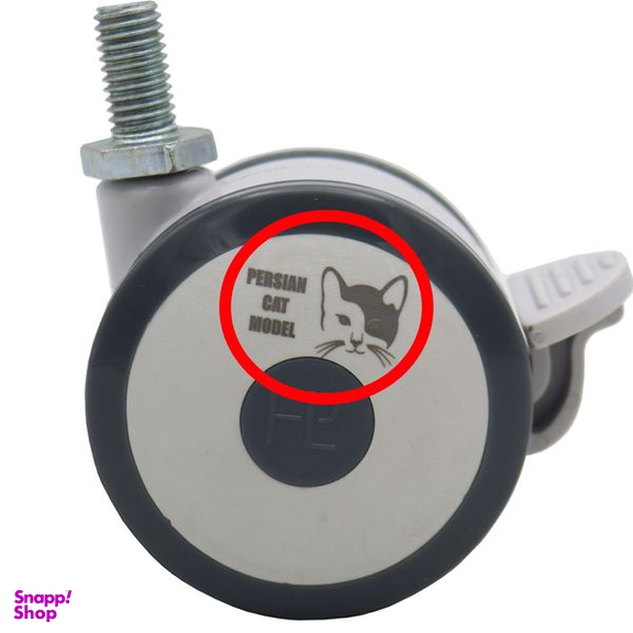 چرخ گردان ترمزدار مدل پرشین کت کد YPT-2GHOLO-PICHI-75MM