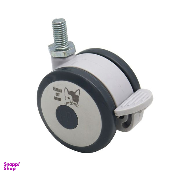 چرخ گردان ترمزدار مدل پرشین کت کد YPT-2GHOLO-PICHI-75MM