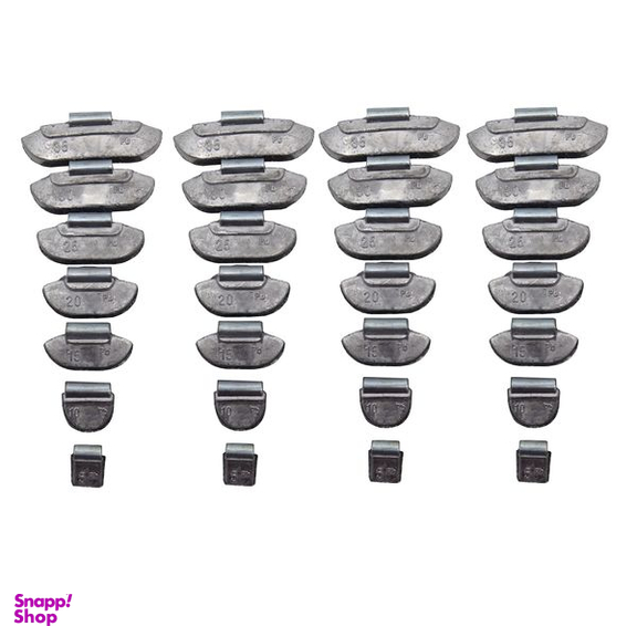 سرب بالانس لاستیک سامکو مدل گیره ای کد YP-5-35GR مجموعه 28 عددی