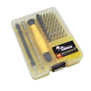 سری پیچ گوشتی سامکو کد YPR-046 مجموعه 46 عددی