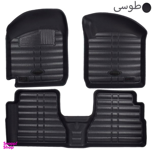 کفپوش سه بعدی خودرو بابل کارپت مدل ECCO مناسب برای پراید 141