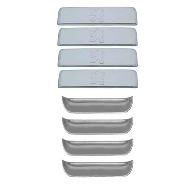 قاب دستگیره کامل درب خودرو قطعه سازان کبیر مدل GHB-405-783 مناسب برای پژو 405 مجموعه 8 عددی