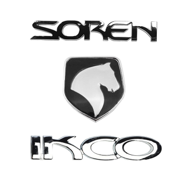 آرم صندوق عقب خودرو قطعه سازان کبیر مدل ARM-SOREN-535 مناسب برای سمند سورن مجموعه 3 عددی