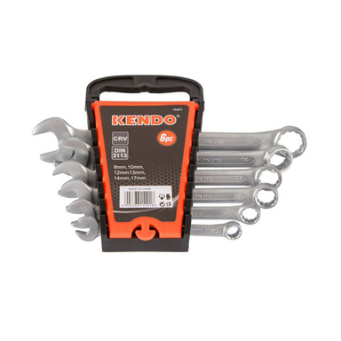 آچار یک سر تخت یک سر رینگ کندو (Kendo) مدل 15401 مجموعه 6 عددی