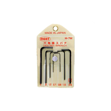آچار آلن شش گوش کوتاه ایت (Eight) مدل M-7 مجموعه 7 عددی