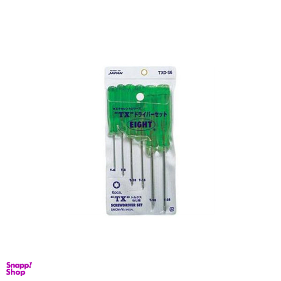 پیچ گوشتی ستاره ای آلنی ایت (Eight) مدل TXD-S6 مجموعه 6 عددی