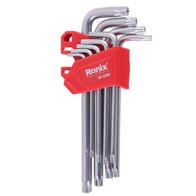 آچار آلن ستاره ای کارتی بلند رونیکس (Ronix) مدل RH-2036 مجموعه 9 عددی
