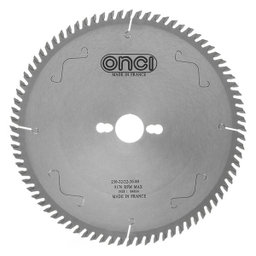 تیغ اره الماسه MDF انسی (Onci) مدل LHS066086-1 سایز 250x80 میلی متر