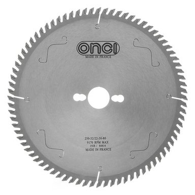تیغ اره الماسه MDF انسی (Onci) مدل LHS066086-1 سایز 250x80 میلی متر