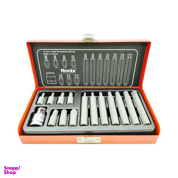 جعبه بیت ستاره ای رونیکس (Ronix) مدل RH-2696 مجموعه 15 عددی