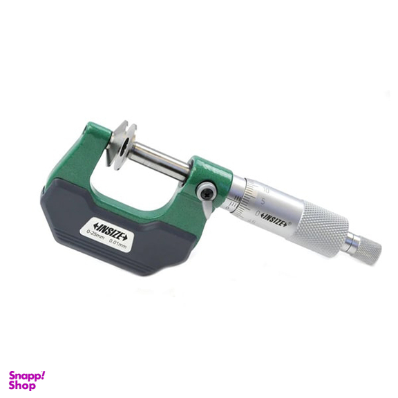 میکرومتر فک بشقابی خارج سنج اینسایز (Insize) مدل 25-3282 سایز 25-0 میلی متر