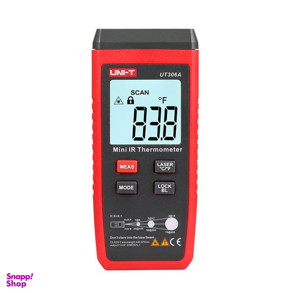 مینی ترمومتر لیزری 300 درجه یونیتی (UNIT) مدل UT306A
