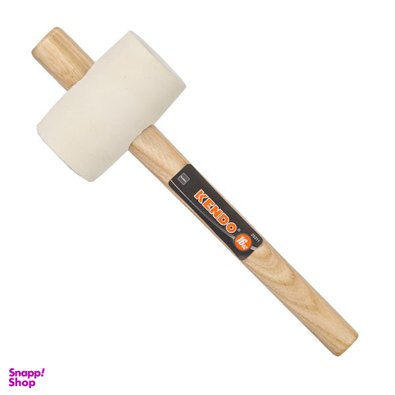 چکش لاستیکی دسته چوبی کندو (Kendo) مدل 12-2531 رنگ سفید