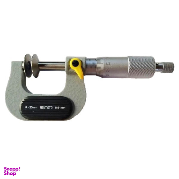 میکرومتر خارج سنج فک بشقابی آسیمتو (Asimeto) مدل 0-01-141 سایز 25-0 میلی متر