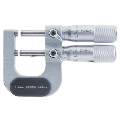 میکرومتر خارج سنج دوقلو آسیمتو (Asimeto) مدل 0-31-133 سایز 25-0 میلی متر