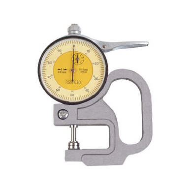 ضخامت سنج ساعتی آسیمتو (Asimeto) مدل 0-01-491 دامنه اندازه گیری 10 - 0 میلی متر