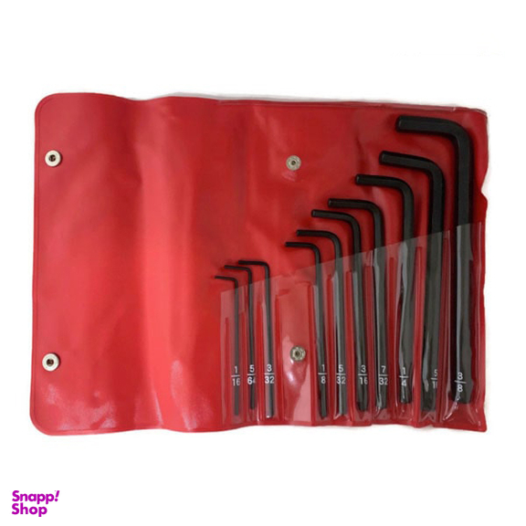 آچار آلن شش گوش بلند اینچی ایت (Eight) مدل 008-2 مجموعه 10 عددی